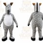 Zebra Mascot Costume for Adults Custom Logo Party Character Suit