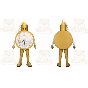 Clock Mascot Costume for Adults Custom Logo Party Character Suit