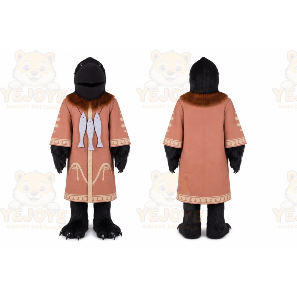 Bear Mascot Costume for Adults Custom Logo Party Character Suit