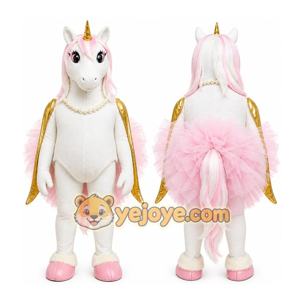 Unicorn Mascot Costume for Adults Custom Logo Party Character Suit