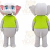 Elephant Mascot Costume for Adults Custom Logo Party Character Suit