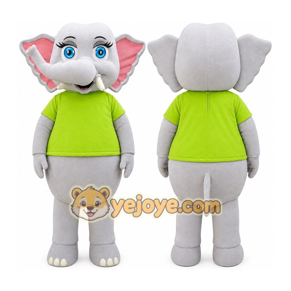 Elephant Mascot Costume for Adults Custom Logo Party Character Suit
