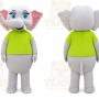 Elephant Mascot Costume for Adults Custom Logo Party Character Suit