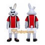 Rabbit Mascot Costume for Adults Custom Logo Party Character Suit