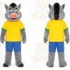 Pig Mascot Costume for Adults Custom Logo Party Character Suit