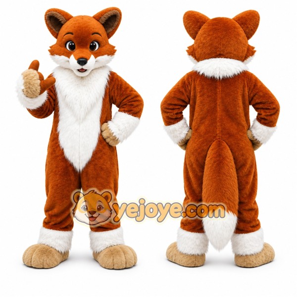 Fox Mascot Costume for Adults Custom Logo Party Character Suit