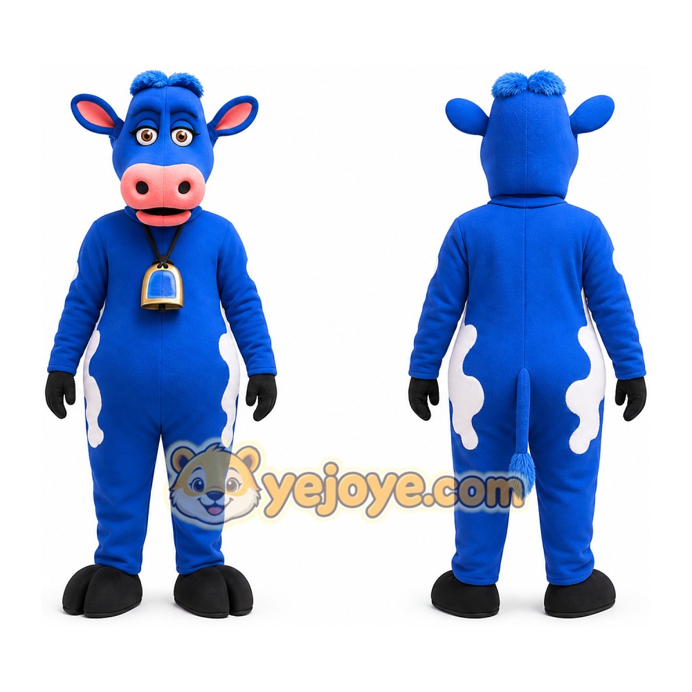 Cow Mascot Costume for Adults Custom Logo Party Character Suit