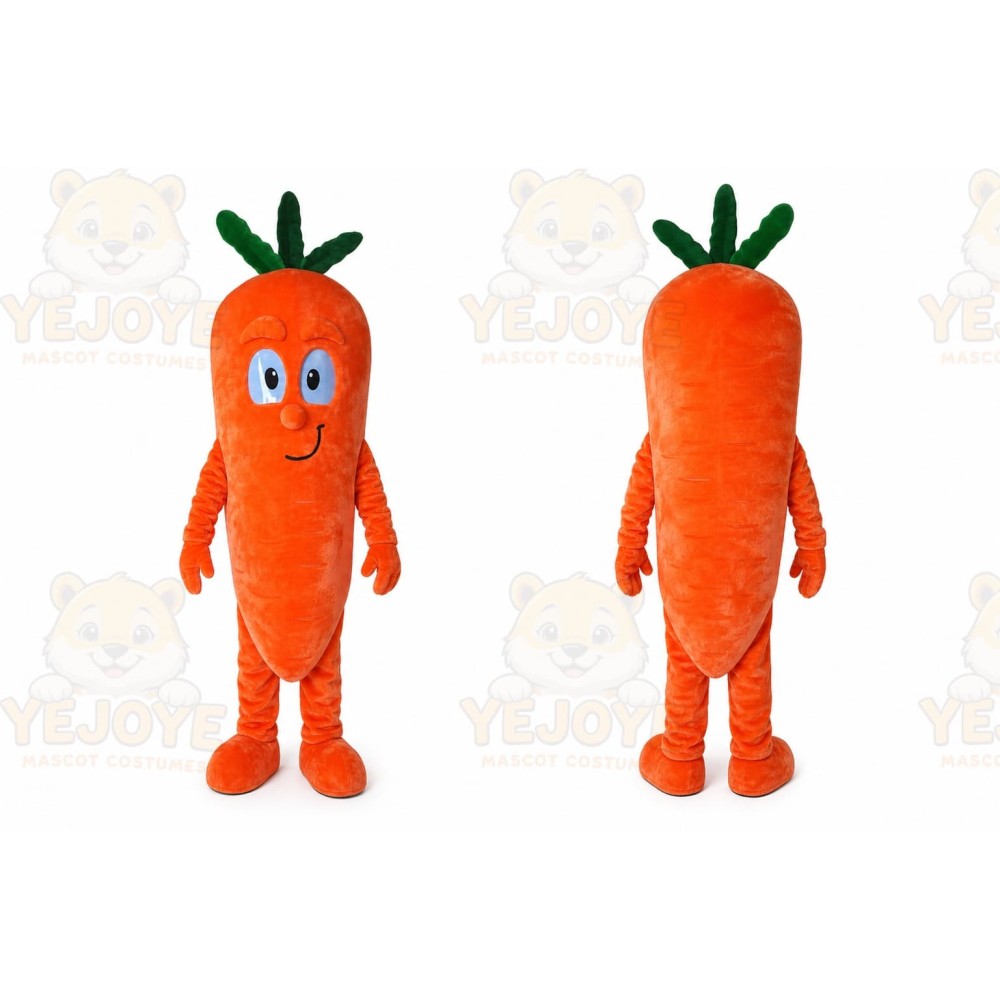 Carrot Mascot Costume for Adults Custom Logo Party Character Suit