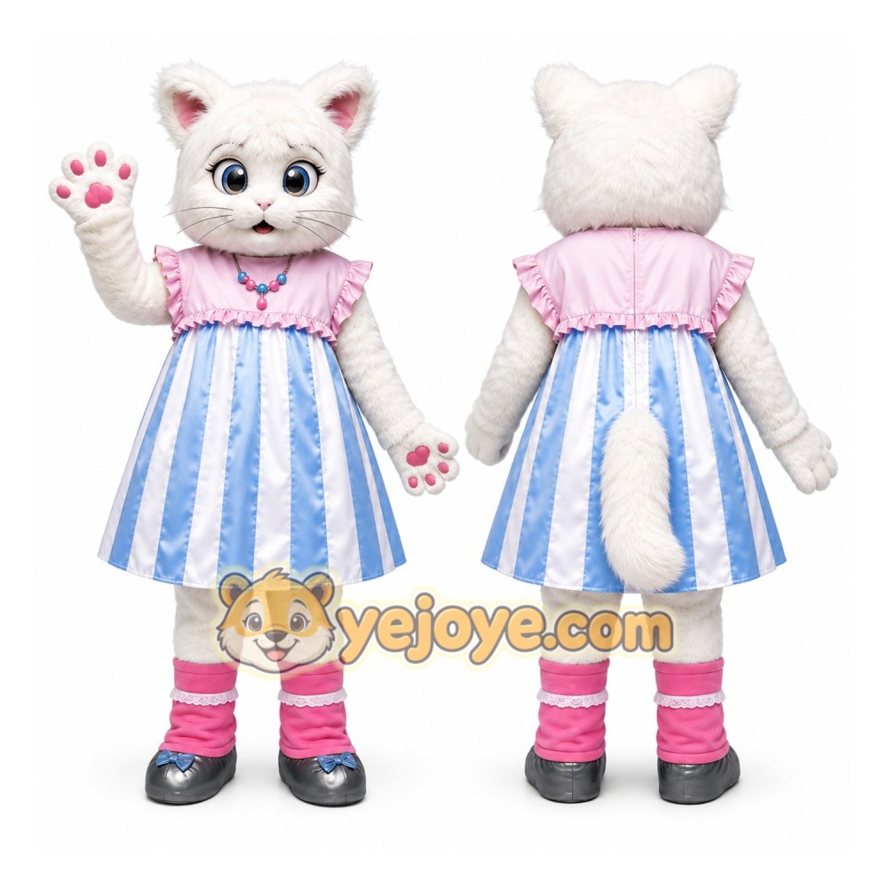 Cat Mascot Costume for Adults Custom Logo Party Character Suit