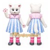 Cat Mascot Costume for Adults Custom Logo Party Character Suit