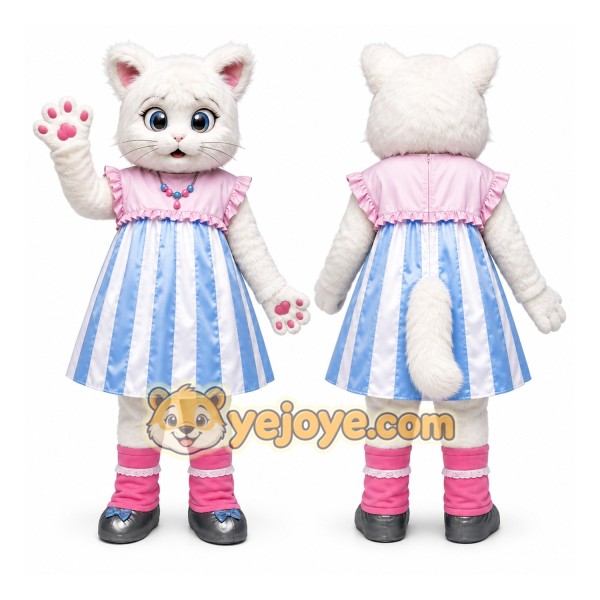 Cat Mascot Costume for Adults Custom Logo Party Character Suit