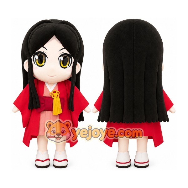 Cartoon Girl in Red Robe Mascot Costume for Adults Custom Logo Party Character Suit