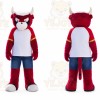 Bull Mascot Costume for Adults Custom Logo Party Character Suit