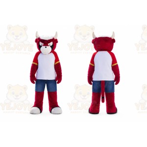 Bull Mascot Costume for Adults Custom Logo Party Character Suit