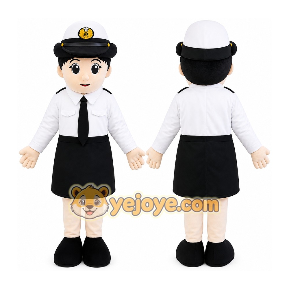 Officer Mascot Costume for Adults Custom Logo Party Character Suit Officer Mascot Costume for Adults Custom Logo Party Character Suit
