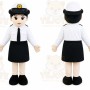 Officer Mascot Costume for Adults Custom Logo Party Character Suit
