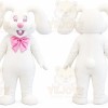 Rabbit Mascot Costume for Adults Custom Logo Party Character Suit