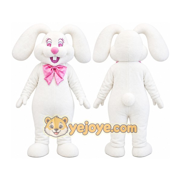 Rabbit Mascot Costume for Adults Custom Logo Party Character Suit