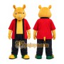Yellow Rhinoceros Mascot Costume for Adults Custom Logo Party Character Suit