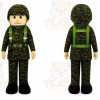 Soldier Mascot Costume for Adults Custom Logo Party Character Suit
