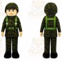 Soldier Mascot Costume for Adults Custom Logo Party Character Suit