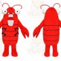 Lobster Mascot Costume for Adults Custom Logo Party Character Suit