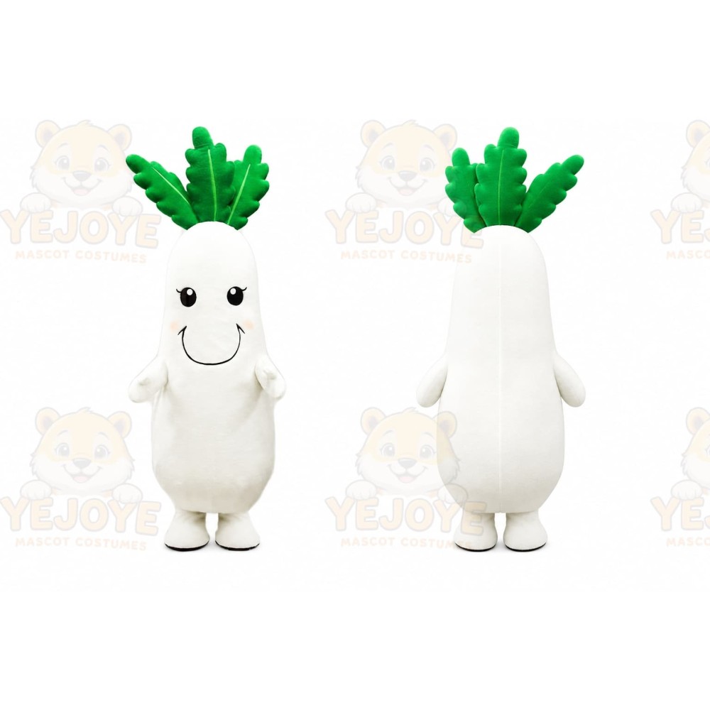 Radish Mascot Costume for Adults Custom Logo Party Character Suit