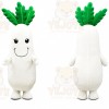 Radish Mascot Costume for Adults Custom Logo Party Character Suit
