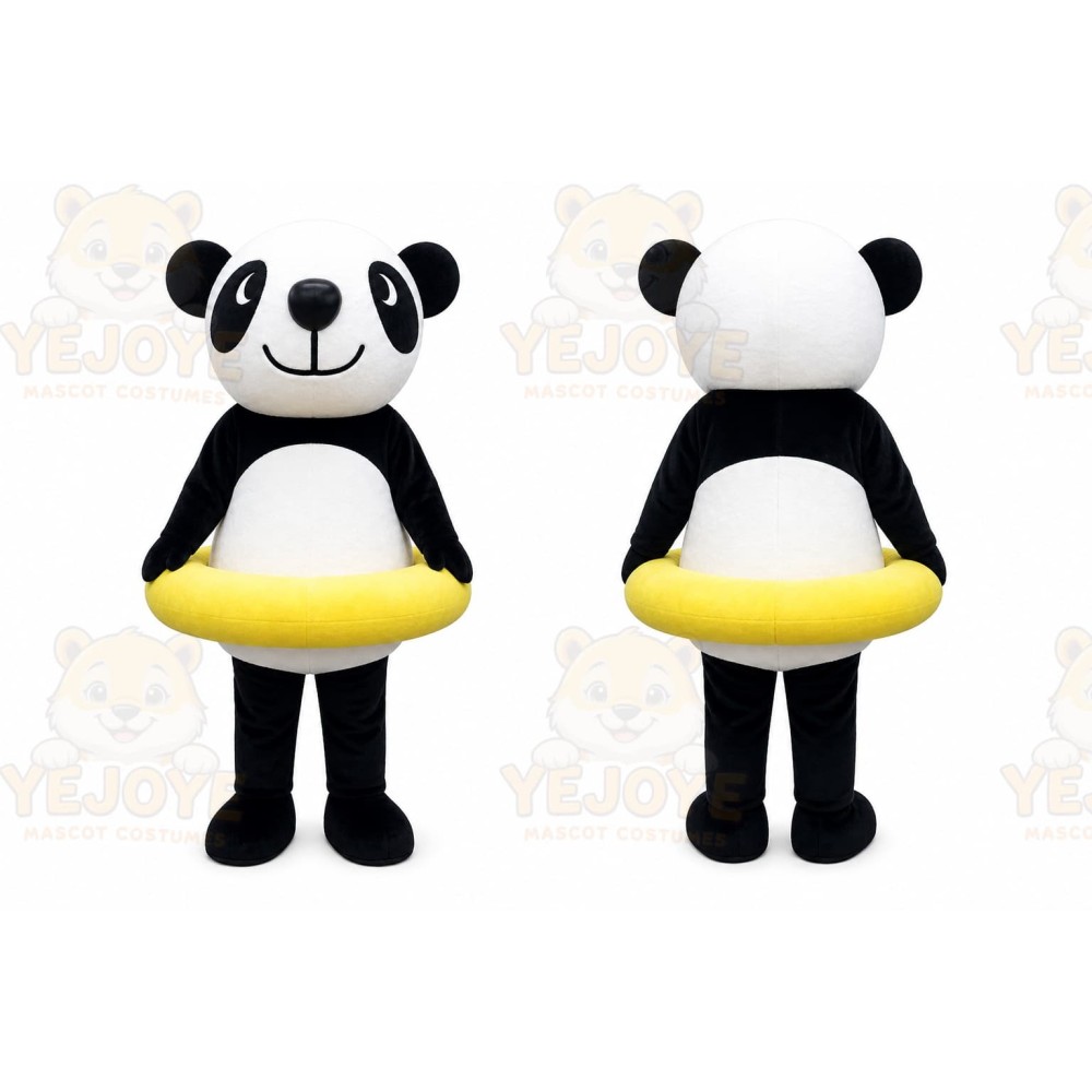 Panda Mascot Costume for Adults Custom Logo Party Character Suit