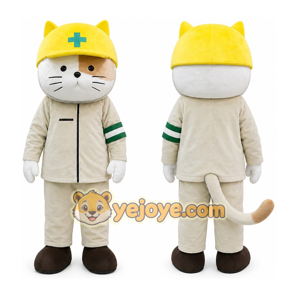 Cat Mascot Costume for Adults Custom Logo Party Character Suit