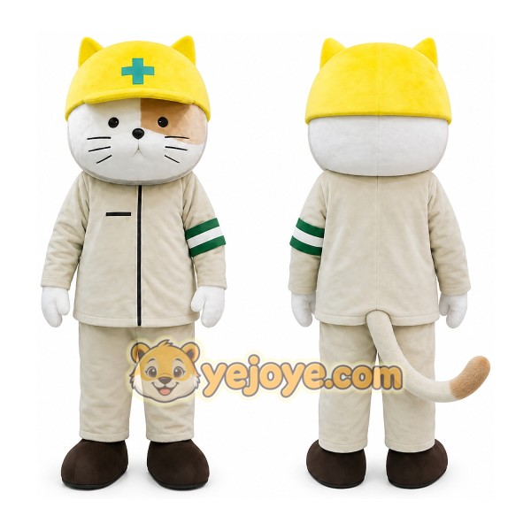 Cat Mascot Costume for Adults Custom Logo Party Character Suit