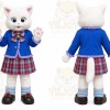 Cat Mascot Costume for Adults Custom Logo Party Character Suit