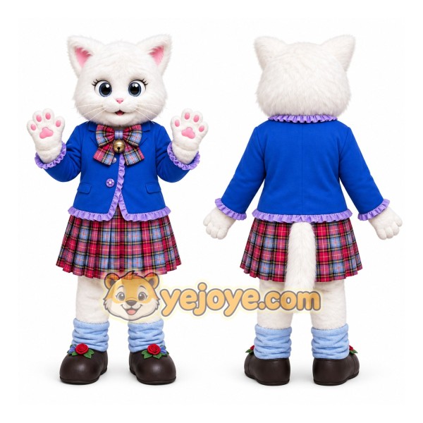 Cat Mascot Costume for Adults Custom Logo Party Character Suit