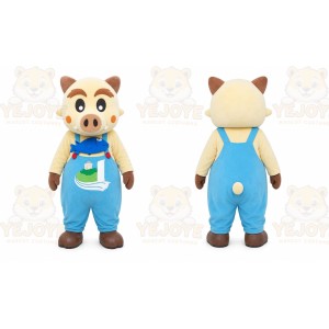 Pig Mascot Costume for Adults Custom Logo Party Character Suit