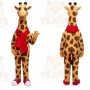 Giraffe Mascot Costume for Adults Custom Logo Party Character Suit