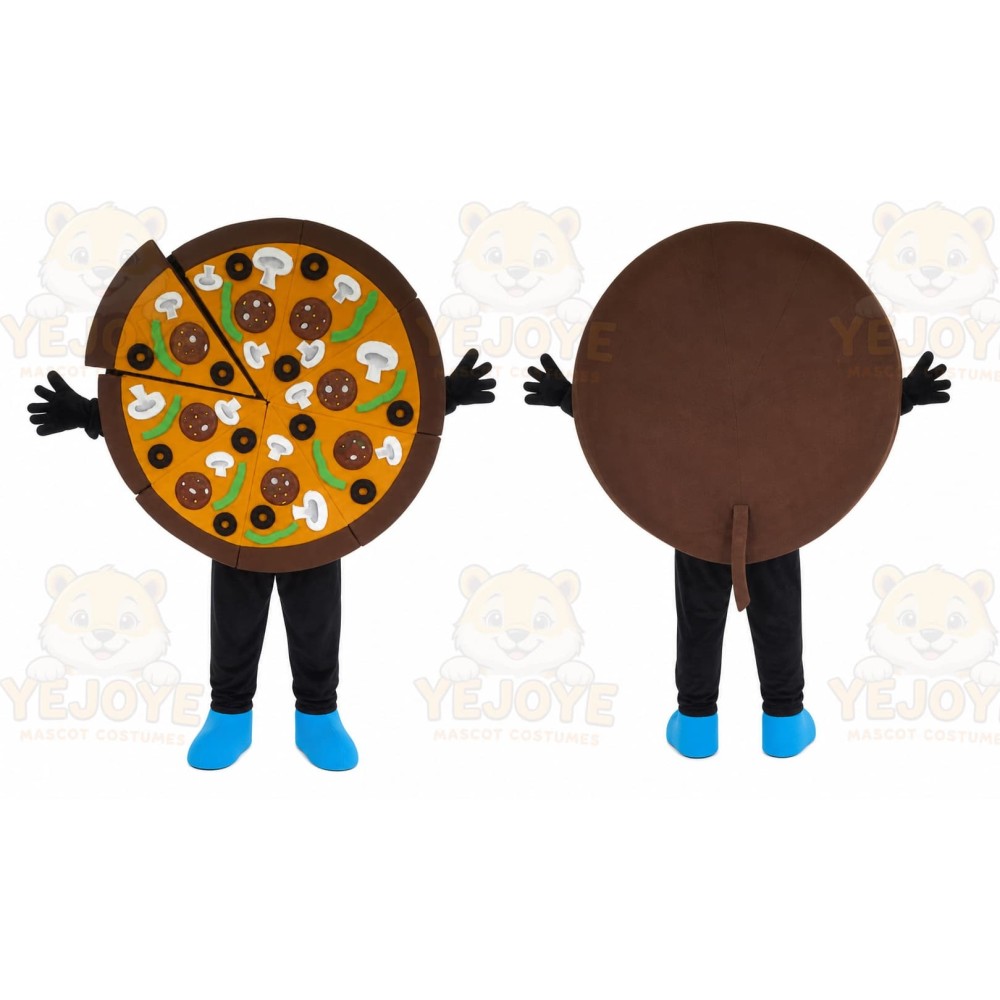 Pizza Mascot Costume for Adults Custom Logo Party Character Suit