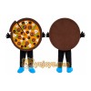 Pizza Mascot Costume for Adults Custom Logo Party Character Suit Pizza Mascot Costume for Adults Custom Logo Party Character Suit