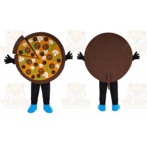 Pizza Mascot Costume for Adults Custom Logo Party Character Suit