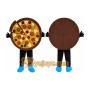 Pizza Mascot Costume for Adults Custom Logo Party Character Suit