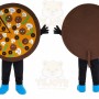 Pizza Mascot Costume for Adults Custom Logo Party Character Suit