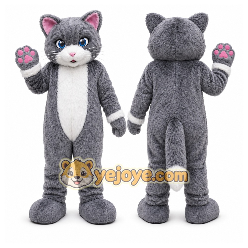 Cat Mascot Costume for Adults Custom Logo Party Character Suit
