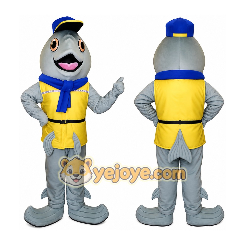 Fish Mascot Costume for Adults Custom Logo Party Character Suit Fish Mascot Costume for Adults Custom Logo Party Character Suit