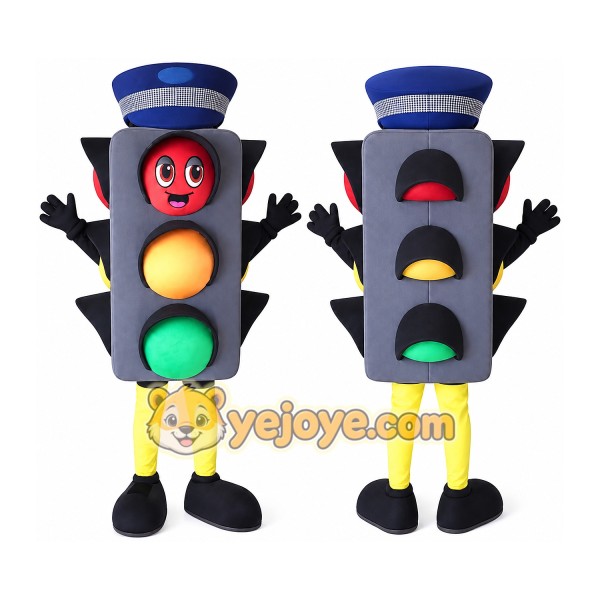 Traffic Light Mascot Costume for Adults Custom Logo Party Character Suit