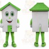 House Mascot Costume for Adults Custom Logo Party Character Suit