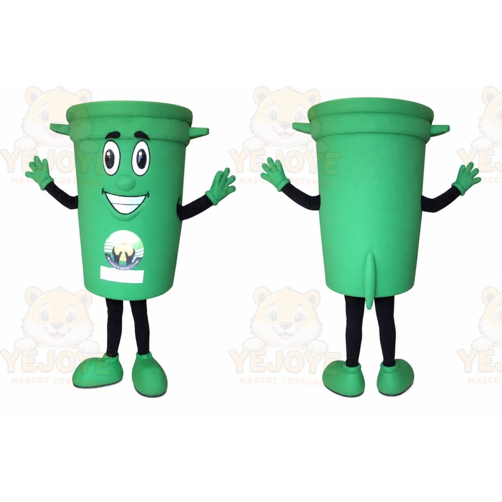 Trash Can Mascot Costume for Adults Custom Logo Party Character Suit