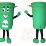 Trash Can Mascot Costume for Adults Custom Logo Party Character Suit