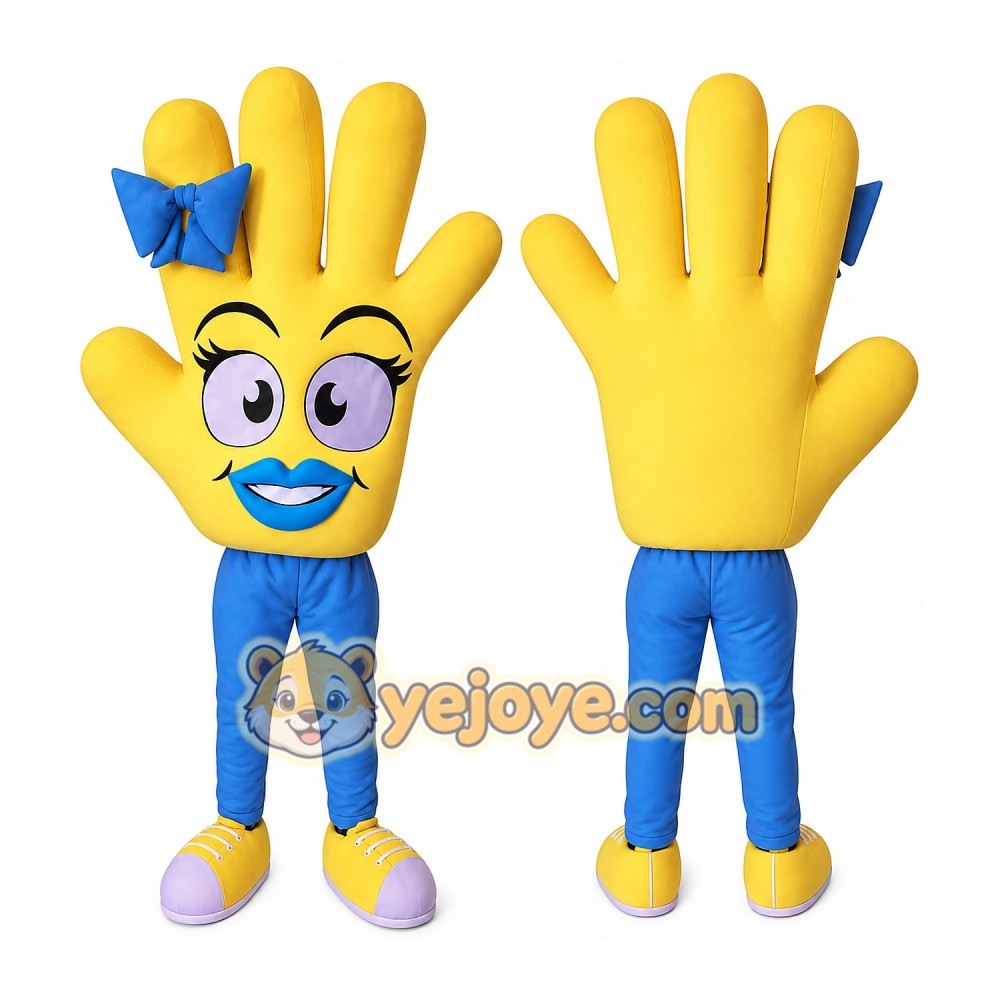 Hand Mascot Costume for Adults Custom Logo Party Character Suit Hand Mascot Costume for Adults Custom Logo Party Character Suit