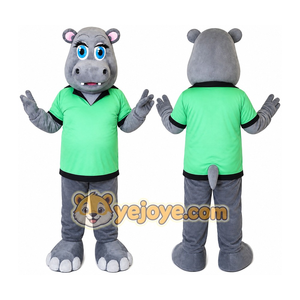 Hippopotamus Mascot Costume for Adults Custom Logo Party Character Suit Hippopotamus Mascot Costume for Adults Custom Logo Party Character Suit