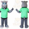 Hippopotamus Mascot Costume for Adults Custom Logo Party Character Suit