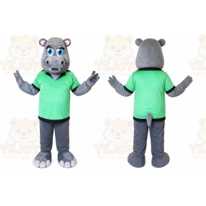 Hippopotamus Mascot Costume for Adults Custom Logo Party Character Suit